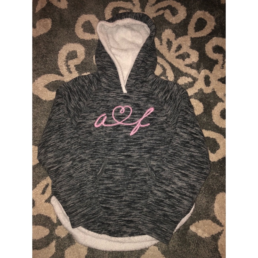 warm fuzzy sweatshirt from Abercrombie and Fitch